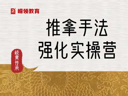 推拿手法速效強(qiáng)化實(shí)操營(yíng)